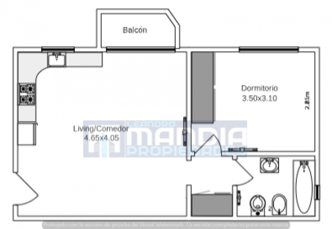 Dpto 3 AMB 57m2 | Super luminoso | Vista Abierta | OPORTUNIDAD!!