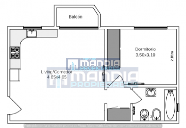 Dpto 3 AMB 57m2 | Super luminoso | Vista Abierta | OPORTUNIDAD!!